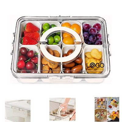 Divided Serving Tray Snackle Box Container